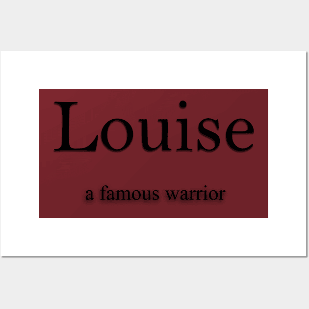 Louise Name meaning Wall Art by Demonic cute cat